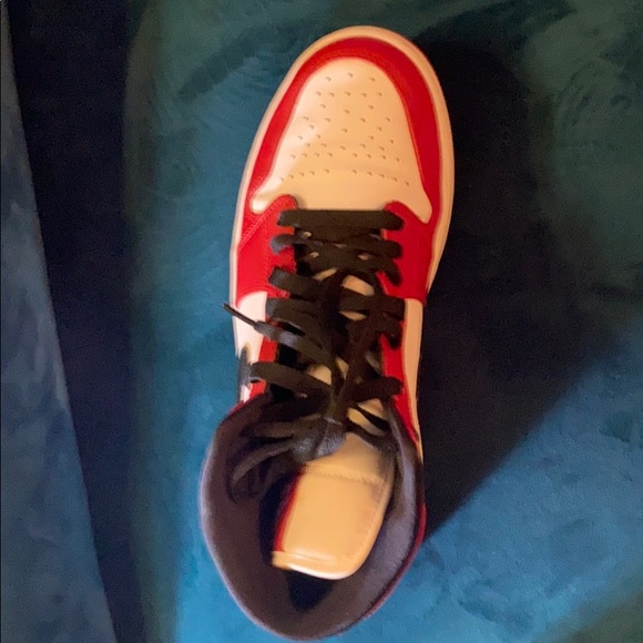 Nike Air Jordan 1s red,white and black
